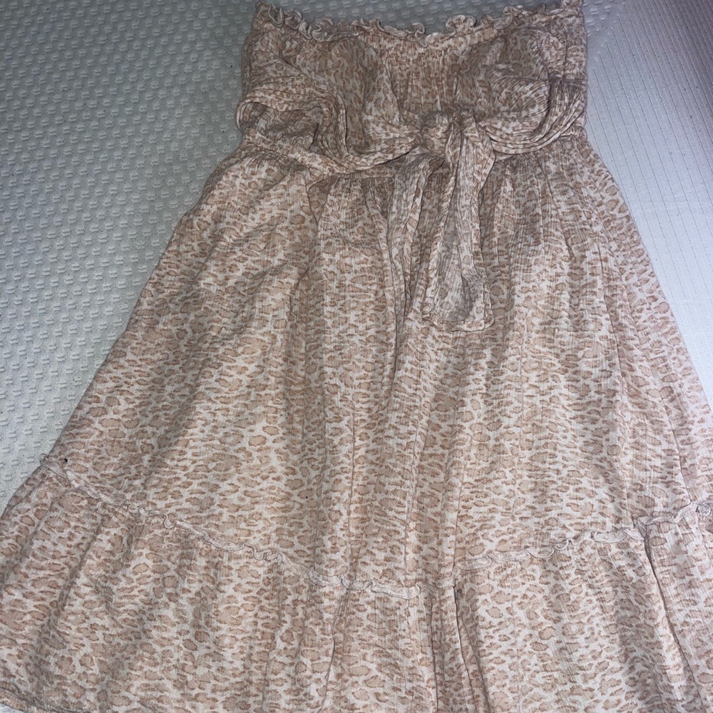 Short tie front dress